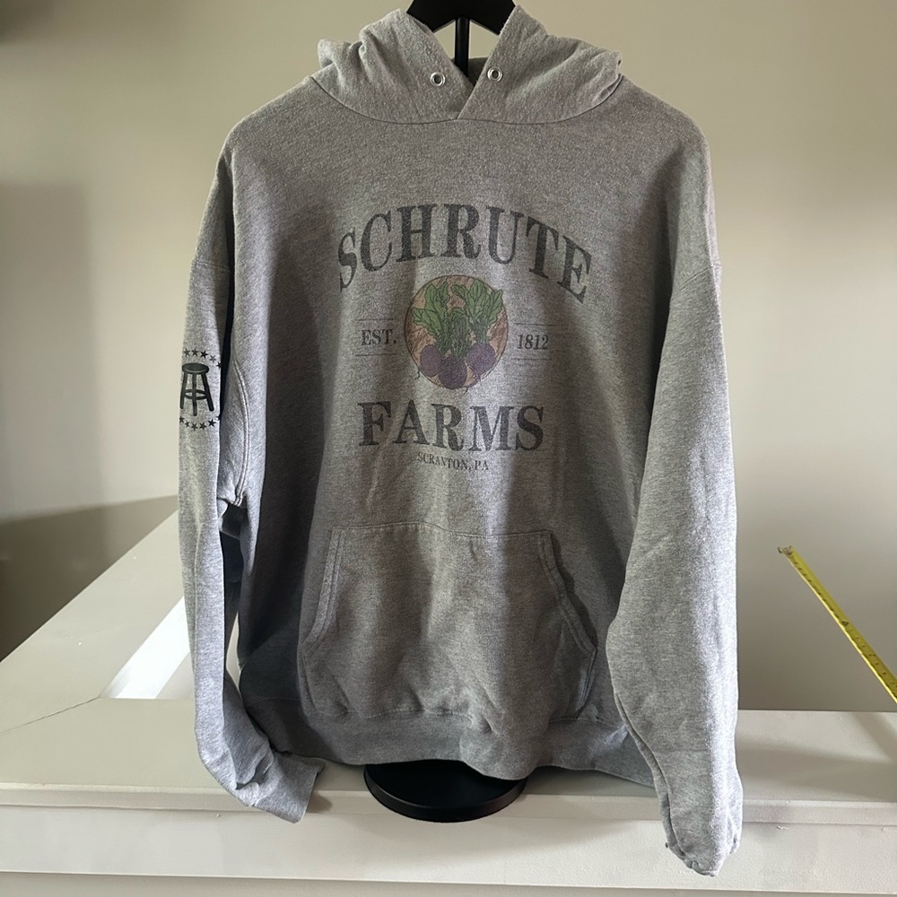 Barstool sports Schrute farms Gray Hoodie